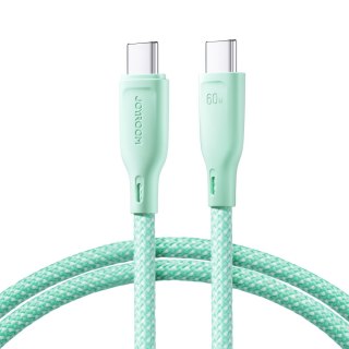 Kabel przewód USB-C 60W szybki transfer Multi-Color Series 1m zielony JOYROOM