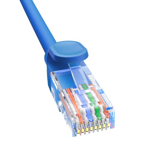 Kabel przewód sieciowy Ethernet Cat 6 RJ-45 1000Mb/s skrętka 0.5m niebieski BASEUS