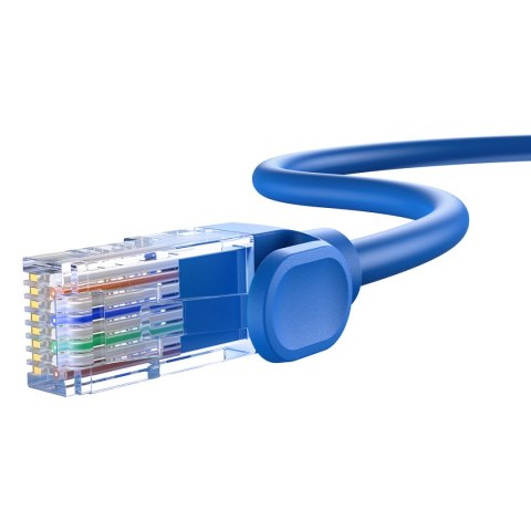 Kabel przewód sieciowy Ethernet Cat 6 RJ-45 1000Mb/s skrętka 0.5m niebieski BASEUS