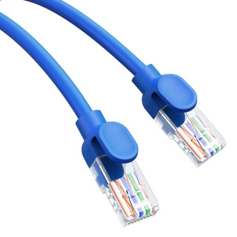 Kabel przewód sieciowy Ethernet Cat 6 RJ-45 1000Mb/s skrętka 0.5m niebieski BASEUS