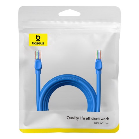 Kabel przewód sieciowy Ethernet Cat 6 RJ-45 1000Mb/s skrętka 5m niebieski BASEUS