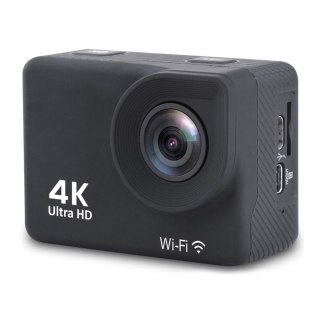 Kamera sportowa 4K Full HD Wi-Fi 16Mpx wodoodporna szerokokątna + akcesoria czarna HURTEL