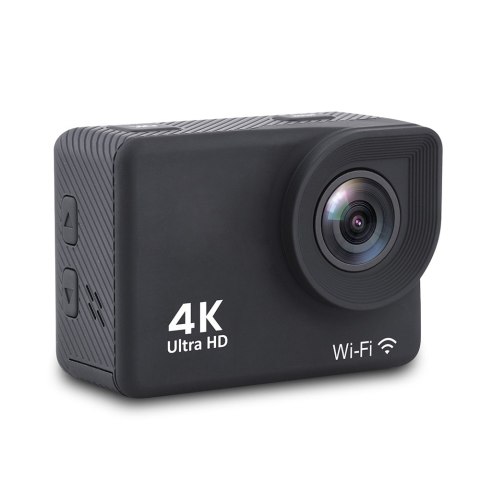 Kamera sportowa 4K Full HD Wi-Fi 16Mpx wodoodporna szerokokątna + akcesoria czarna HURTEL