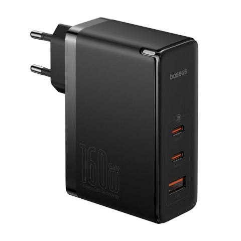 Ładowarka sieciowa PRO 160W GaN GaN5 2x USB-C / USB-A + kabel USB-C czarny BASEUS