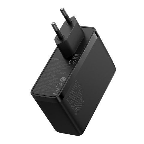 Ładowarka sieciowa PRO 160W GaN GaN5 2x USB-C / USB-A + kabel USB-C czarny BASEUS