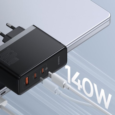 Ładowarka sieciowa PRO 160W GaN GaN5 2x USB-C / USB-A + kabel USB-C czarny BASEUS