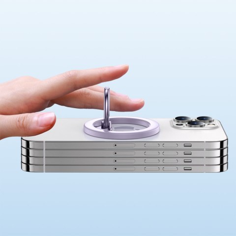 Magnetyczny uchwyt na telefon na palec MagSafe fioletowy JOYROOM