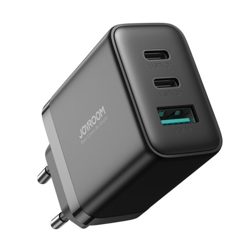 Szybka ładowarka sieciowa 2x USB-C / 1x USB-A 32W czarna JOYROOM