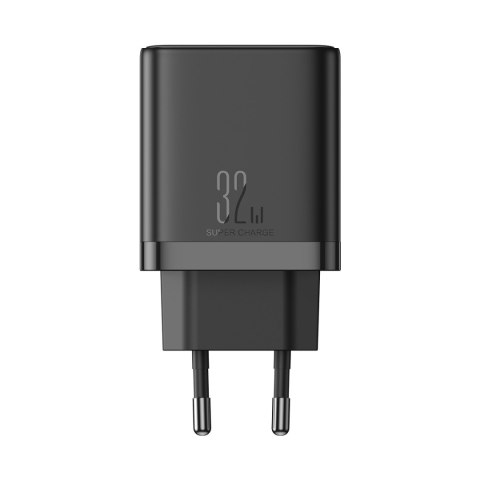 Szybka ładowarka sieciowa 2x USB-C / 1x USB-A 32W czarna JOYROOM