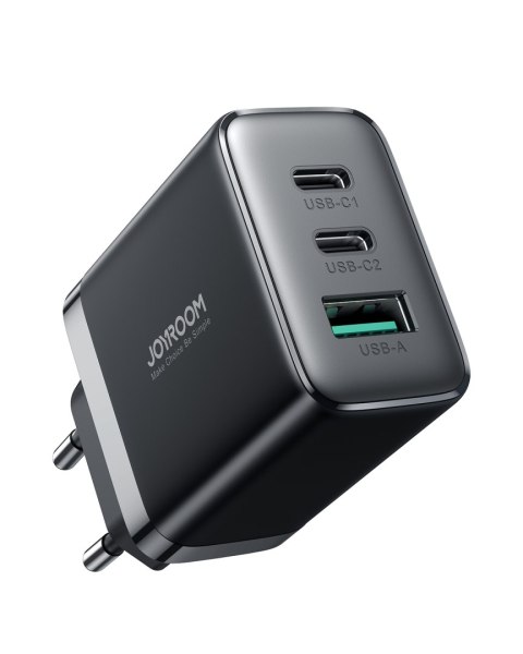 Szybka ładowarka sieciowa 2x USB-C / 1x USB-A 32W czarna JOYROOM