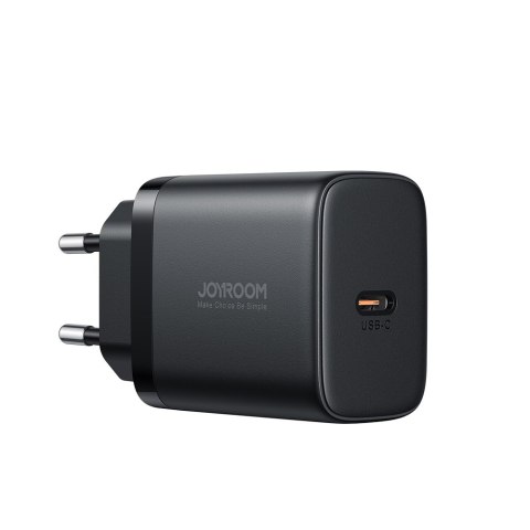 Szybka mała ładowarka sieciowa USB-C 25W + kabel USB-C 1m czarna JOYROOM