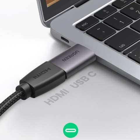 Adapter przejściówka obrazu Video USB-C na HDMI 4K szary UGREEN