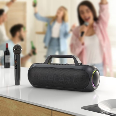 Głośnik bezprzewodowy do karaoke 200W z 2 mikrofonami USB-C czarny ACEFAST