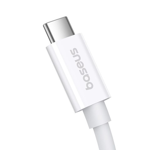 Kabel przewód USB-C - USB-C 240W PD 8K 60Hz 40Gb/s 1m biały BASEUS