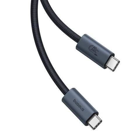 Kabel przewód USB-C - USB-C 240W PD 8K 60Hz 40Gb/s 1m czarny BASEUS