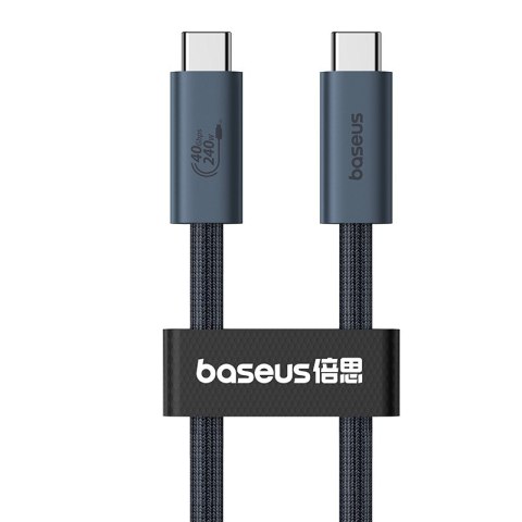 Kabel przewód USB-C - USB-C 240W PD 8K 60Hz 40Gb/s 1m czarny BASEUS