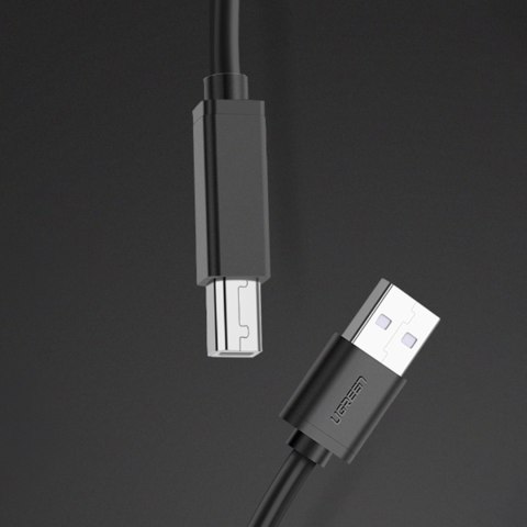 Kabel przewód do drukarki skanera USB-B - USB-A 2.0 15m czarny UGREEN