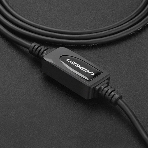 Kabel przewód do drukarki skanera USB-B - USB-A 2.0 15m czarny UGREEN