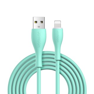 Kabel przewód do iPhone USB-A - Lightning 3A wskaźnik ładowania 2m zielony JOYROOM