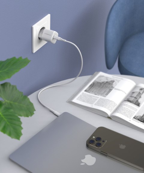 Ładowarka sieciowa GaN USB-C PD 30W biała CHOETECH