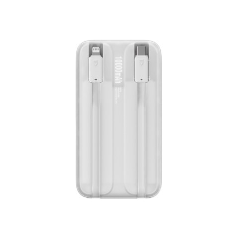 Powerbank z wyświetlaczem 10000mAh 22.5W Comet Series + kabel USB-A - USB-C 0.3m biały BASEUS