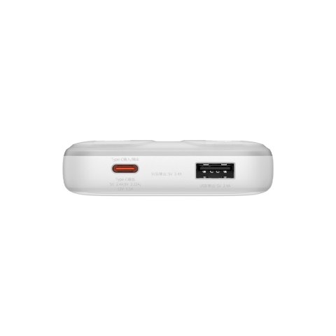 Powerbank z wyświetlaczem 10000mAh 22.5W Comet Series + kabel USB-A - USB-C 0.3m biały BASEUS