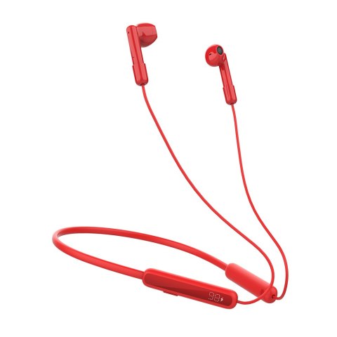 Sportowe słuchawki bezprzewodowe Bluetooth 5.3 typu NeckBand czerwone JOYROOM