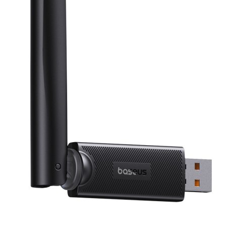 Zewnętrzna karta sieciowa USB WiFi 2.4GHz 150Mb/s z anteną 6dBi czarna BASEUS