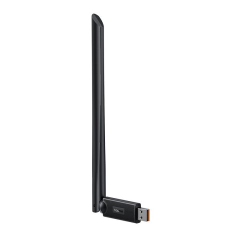 Zewnętrzna karta sieciowa USB WiFi 2.4GHz 150Mb/s z anteną 6dBi czarna BASEUS