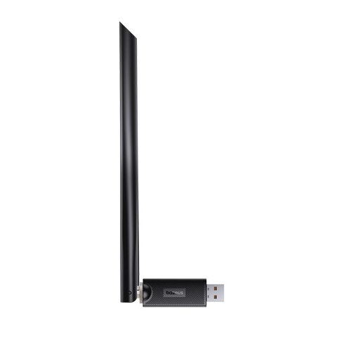 Zewnętrzna karta sieciowa USB WiFi 2.4GHz 5GHz 650Mb/s z anteną 6dBi czarna BASEUS