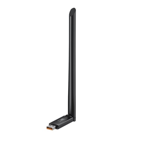 Zewnętrzna karta sieciowa USB WiFi 2.4GHz 5GHz 650Mb/s z anteną 6dBi czarna BASEUS