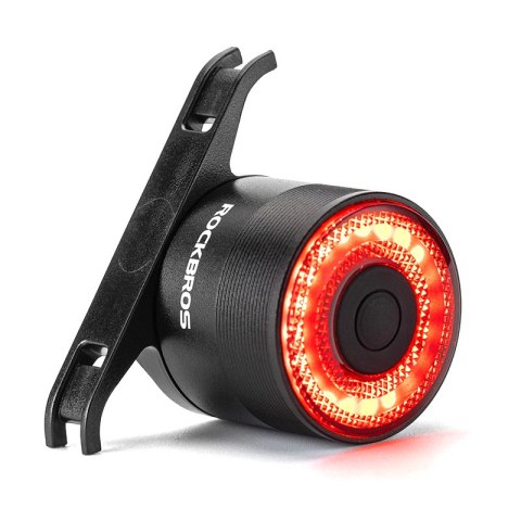 Lampa rowerowa tylna czerwona system STOP cztery tryby pracy ROCKBROS