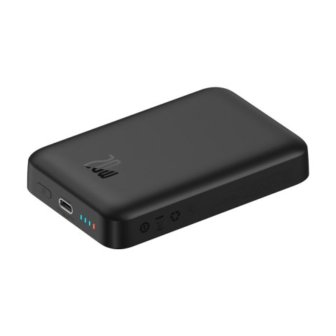 Mini powerbank 10000mAh z ładowaniem indukcyjnym MagSafe 15W PD QC 20W czarny BASEUS