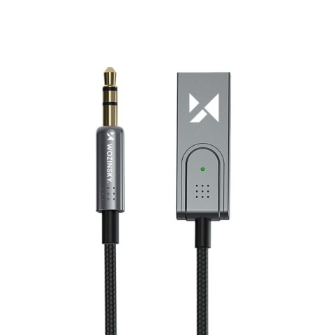 Adapter audio z odbiornikiem Bluetooth 5.3 i złączem AUX miniJack 3.5 mm i USB-A WOZINSKY