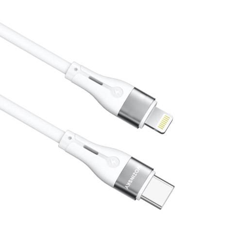 Kabel przewód do iPhone USB-C - Lightning PD 27W 1m biały WOZINSKY