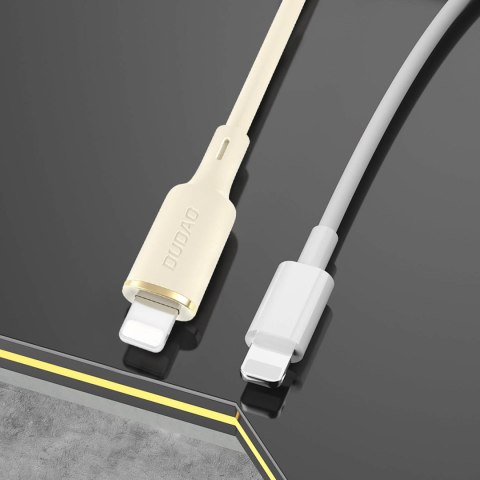 Kabel przewód do iPhone wzmacniany SR USB-A - Lightning 5A 1m beżowy DUDAO