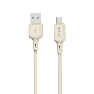 Kabel przewód wzmacniany SR USB-A - USB-C 5A 1m beżowy DUDAO