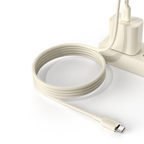 Kabel przewód wzmacniany SR USB-A - USB-C 5A 1m beżowy DUDAO