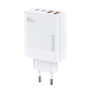 Ładowarka sieciowa GaN 2x USB-A / 2xUSB-C PD 65W biała DUDAO