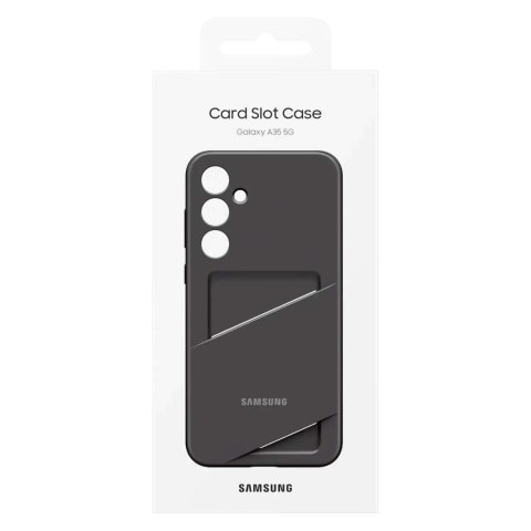 Oryginalne etui Card Slot Case z kieszenią na karty do Samsung Galaxy A35 czarne SAMSUNG