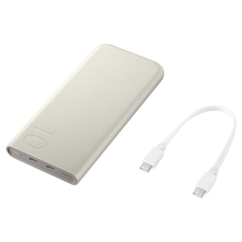 Oryginalny powerbank FastCharge 2x USB-C 25W 10000mAh beżowy SAMSUNG