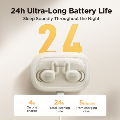 Słuchawki bezprzewodowe TWS Cozydots Series z Bluetooth 5.3 z tłumieniem hałasu czarne JOYROOM