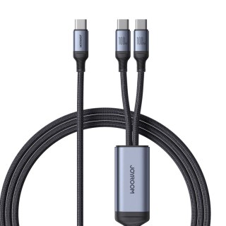 2w1 Kabel przewód Speedy Series USB-C - 2x USB-C 1.5m czarny JOYROOM