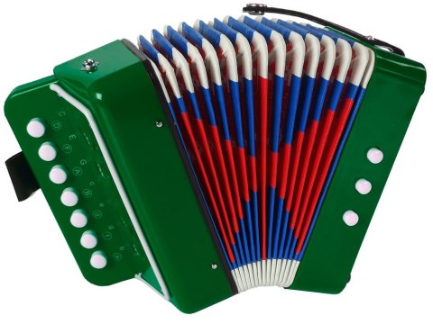 Akordeon Instrument Dla Małego Muzyka Zielony LEAN Toys