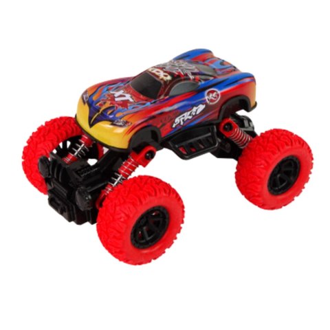 Auto Monster Truck Amortyzatory Gumowe Opony Metal Kolory LEAN Toys