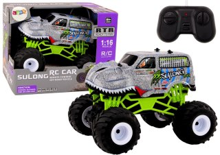 Auto Terenowe Zdalnie Sterowane RC 1:16 Dinozaur Szary LEAN Toys