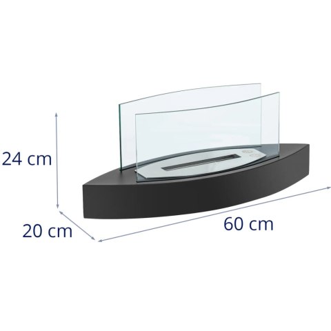 Biokominek wolnostojący stalowy 0.6 l 60 x 20 cm UNIPRODO