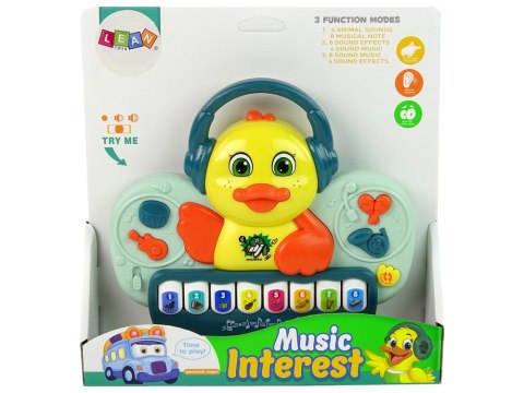 Interaktywne Pianinko Kaczuszka DJ Dźwięk Instrumenty Muzyczne Melodie LEAN Toys