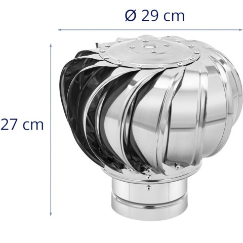 Nasada kominowa obrotowa wentylacyjna ze stali śr. 12 cm MSW