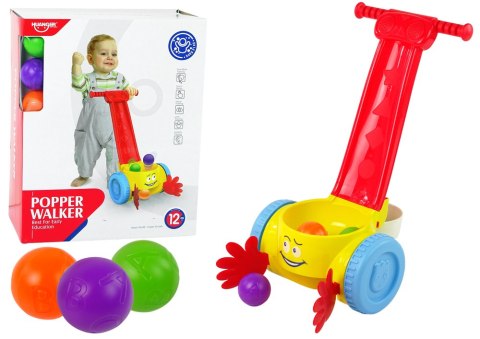 Pchacz Zbieracz Piłek Kulek Dla Dzieci LEAN Toys